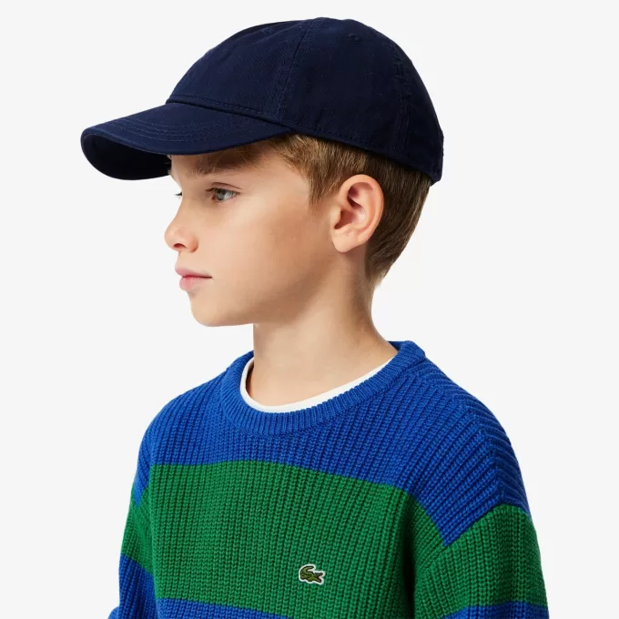 Two Tone Striped Cotton Sweater