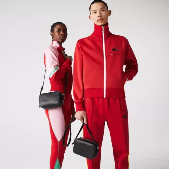 Unisex Chantaco Piqué Leather Small Shoulder Bag