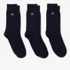 Unisex High-Cut Cotton Pique Socks Three-Pack