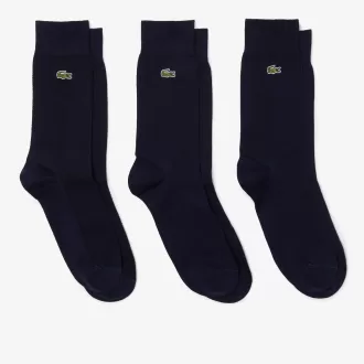 Unisex High-Cut Cotton Pique Socks Three-Pack