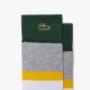 Unisex High-Cut Ribbed Cotton Socks Three-Pack