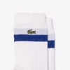 Unisex High-Cut Striped Ribbed Cotton Socks Two-Pack