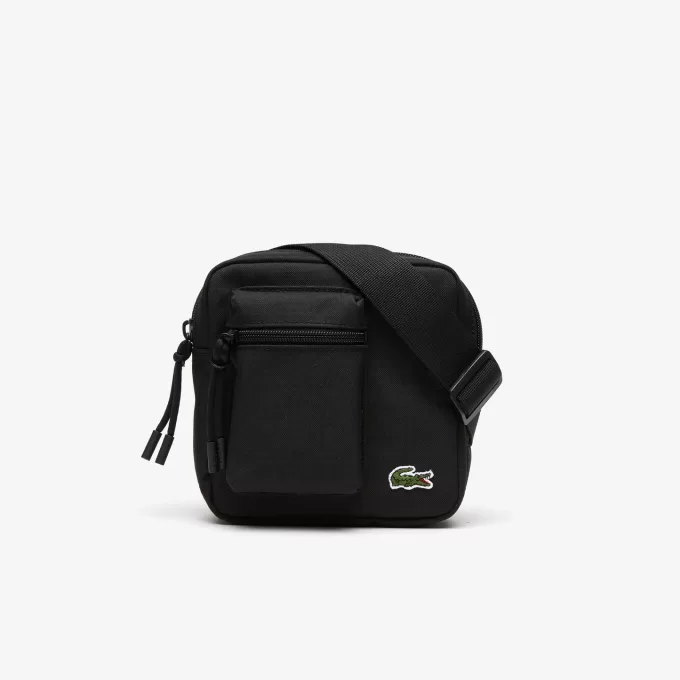 Unisex Lacoste Adjustable Shoulder Zip Camera Bag