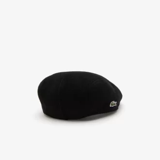 Unisex Lacoste Wool Felt Blend Beret
