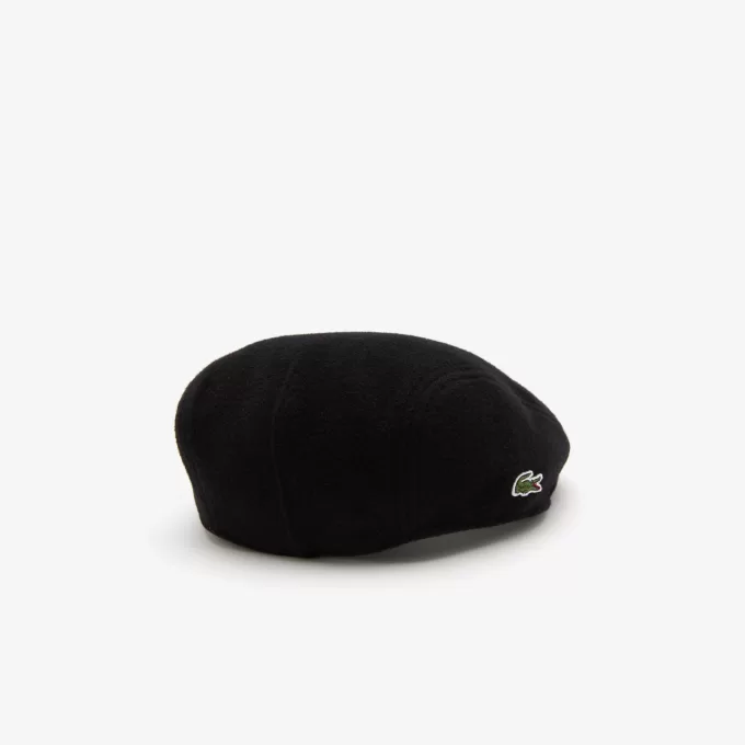 Unisex Lacoste Wool Felt Blend Beret