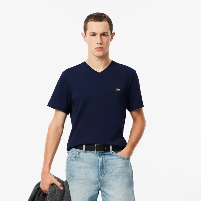 V Neck Cotton T-shirt