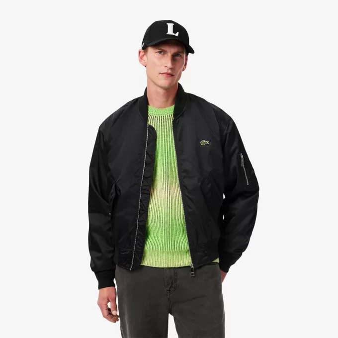 Water-Repellent Padded Bomber Jacket