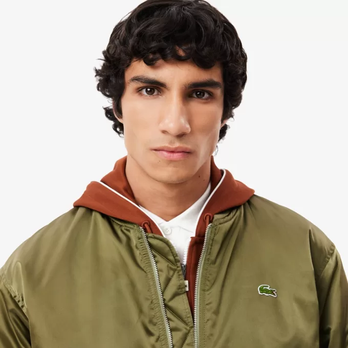 Water-Repellent Padded Bomber Jacket