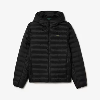 Water Repellent Quilted Hooded Puffed Jacket