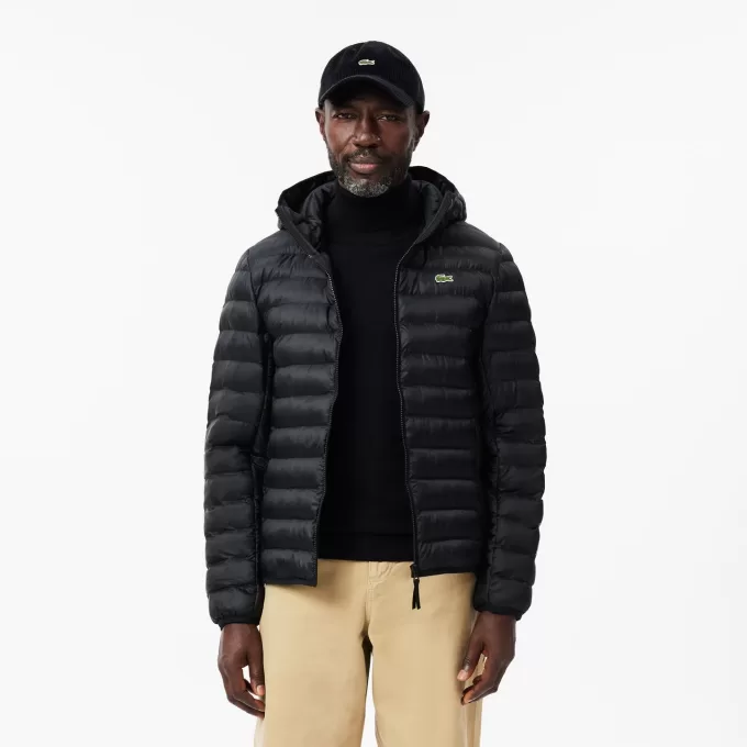 Water Repellent Quilted Hooded Puffed Jacket Water Repellent Quilted Hooded Puffed Jacket