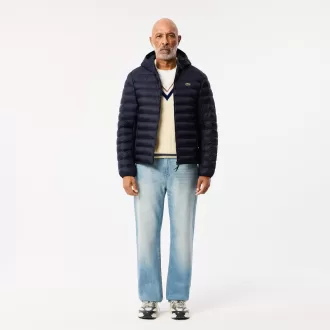 Water Repellent Quilted Hooded Puffed Jacket