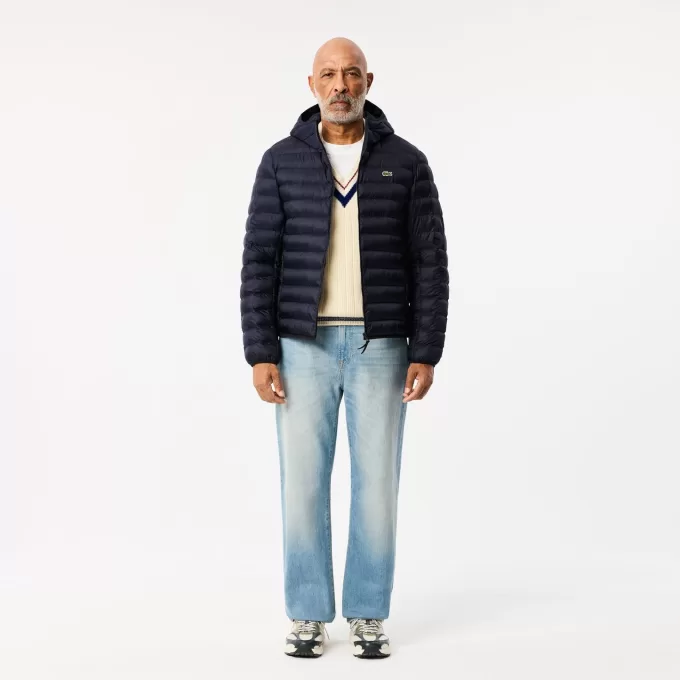 Water Repellent Quilted Hooded Puffed Jacket Water Repellent Quilted Hooded Puffed Jacket