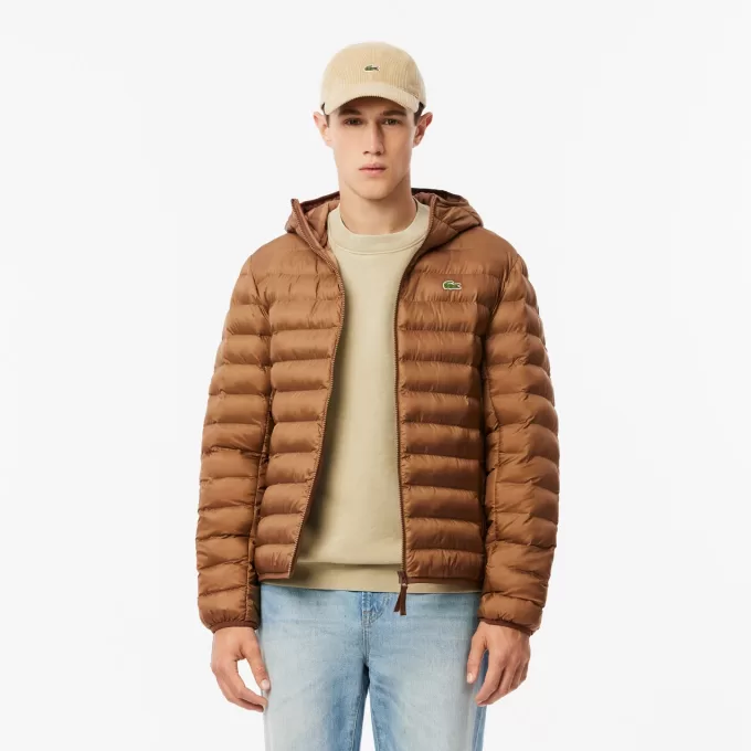 Water Repellent Quilted Hooded Puffed Jacket Water Repellent Quilted Hooded Puffed Jacket