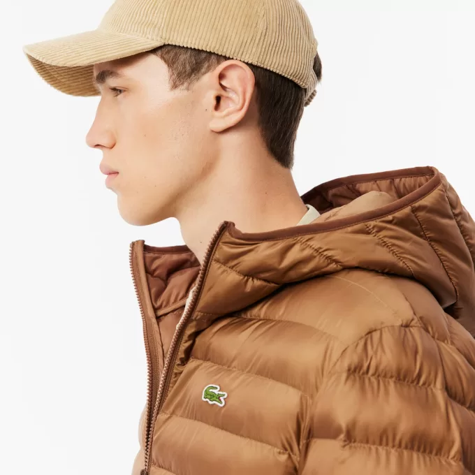 Water Repellent Quilted Hooded Puffed Jacket Water Repellent Quilted Hooded Puffed Jacket