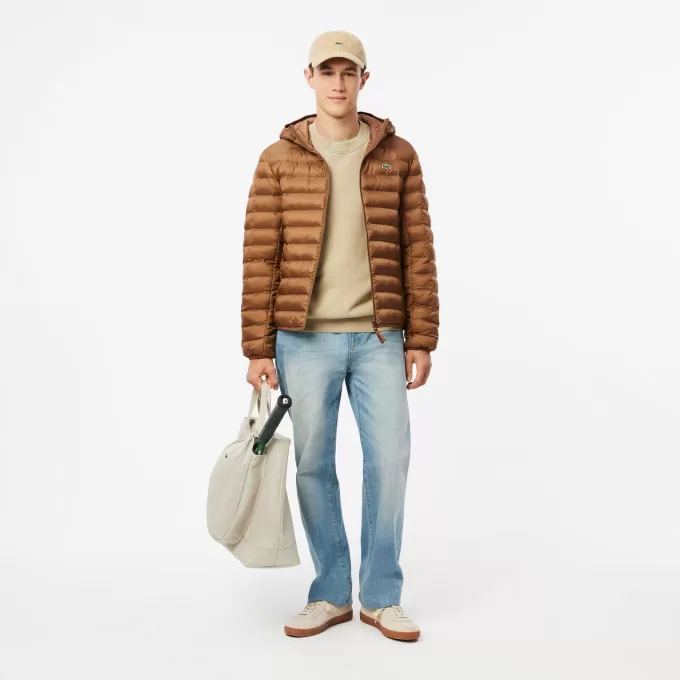 Water Repellent Quilted Hooded Puffed Jacket Water Repellent Quilted Hooded Puffed Jacket
