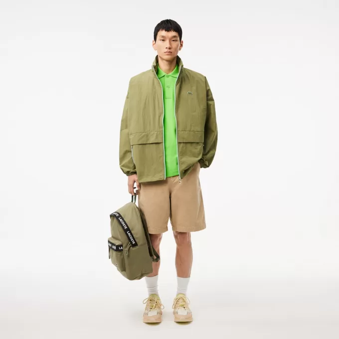 Water-Repellent Removable Hood Windbreaker