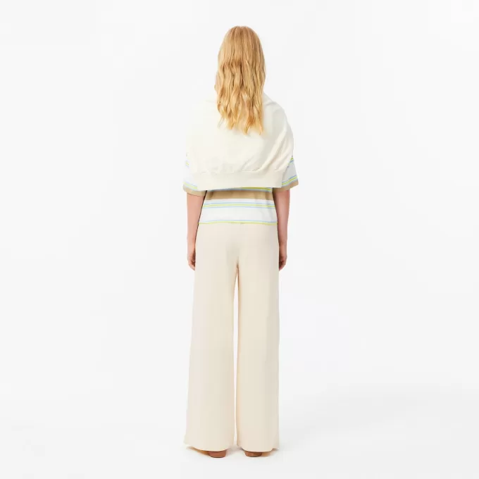 Wide Leg Badge Track Pants