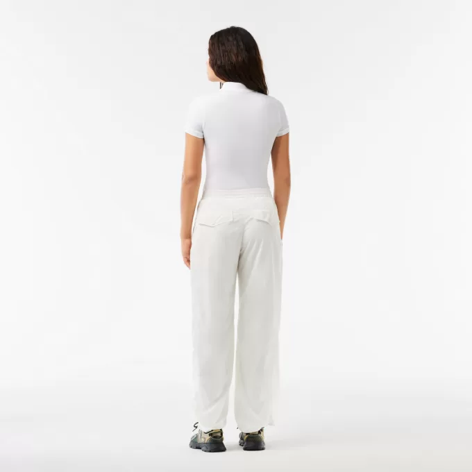 Wide Leg Nylon Sportsuit Track Pants