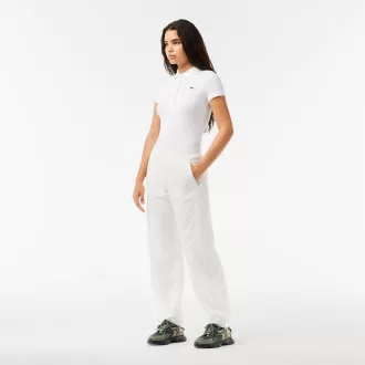Wide Leg Nylon Sportsuit Track Pants