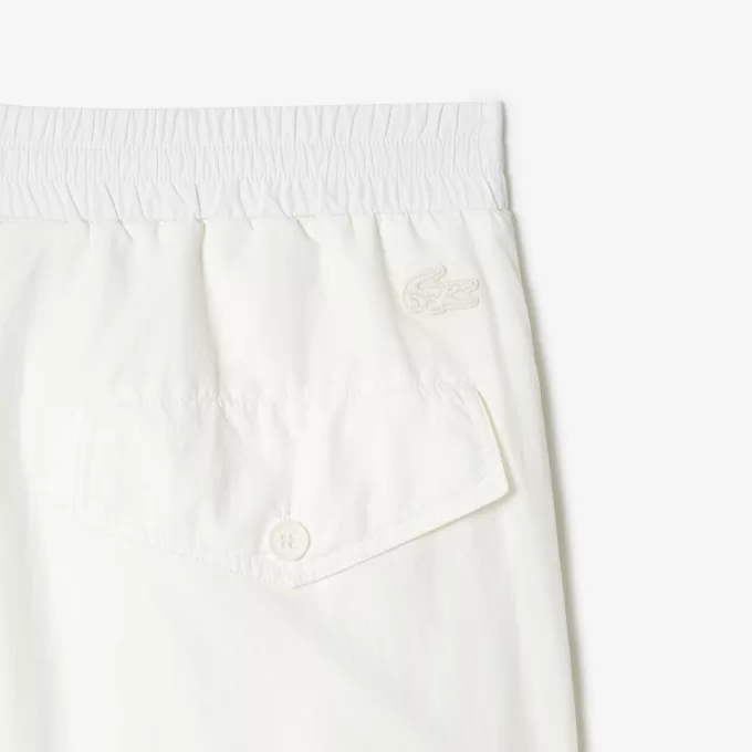 Wide Leg Nylon Sportsuit Track Pants