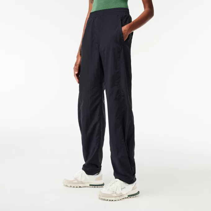 Wide Leg Nylon Sportsuit Track Pants
