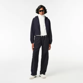 Wide Leg Nylon Sportsuit Track Pants