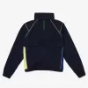 Womens Colour-Block Accents Pullover Windbreaker