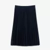 Women’s Elasticized Waist Flowing Pleated Skirt