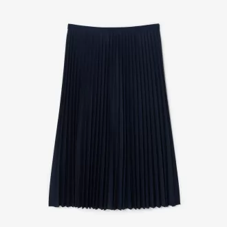 Women’s Elasticized Waist Flowing Pleated Skirt