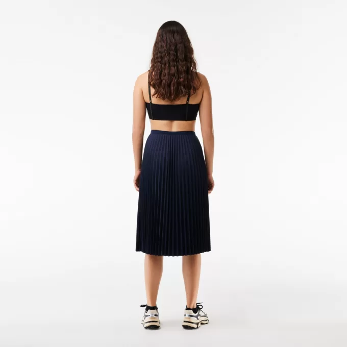 Women’s Elasticized Waist Flowing Pleated Skirt