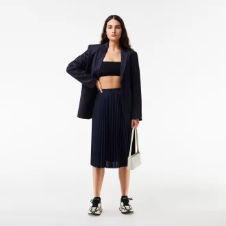 Women’s Elasticized Waist Flowing Pleated Skirt