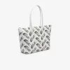 Womens Lacoste L.12.12 Logo Print Tote