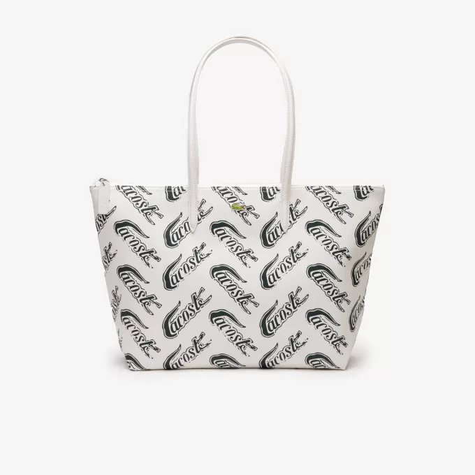 Womens Lacoste L.12.12 Logo Print Tote