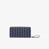 Women’s Lacoste Monogram Print Zip Wallet