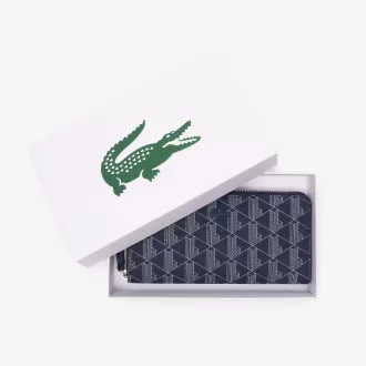 Women’s Lacoste Monogram Print Zip Wallet