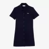 Women’s Lacoste Organic Cotton Buttoned Polo Dress