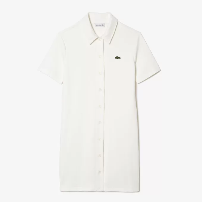 Women’s Lacoste Organic Cotton Buttoned Polo Dress