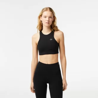 Womens Lacoste Quick-Dry Recycled Polyamide Stretch Bra