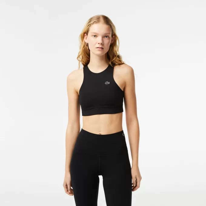 Womens Lacoste Quick-Dry Recycled Polyamide Stretch Bra