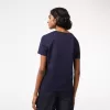 Womens V-neck Loose Fit Cotton T-shirt