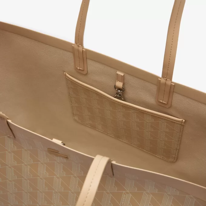 Zely Coated Canvas Monogram Large Tote