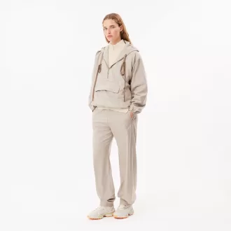 Zip Neck Pearl Rib Wool Sweater