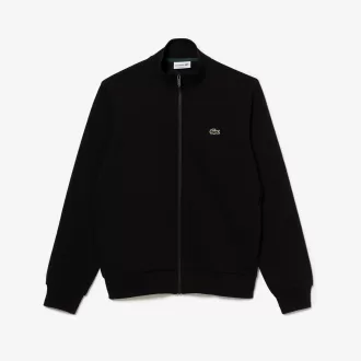 Zip-Up High Neck Fleece Sweatshirt