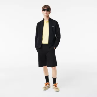 Zip-Up High Neck Fleece Sweatshirt