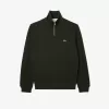 Zip-Up High Neck Interlock Sweatshirt