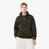 Zip-Up High Neck Interlock Sweatshirt