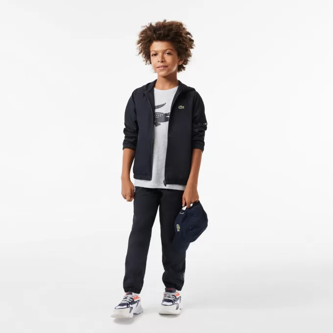 Zip-Up Hooded Sport Jacket