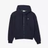 Zip-Up Piqué Hoodie