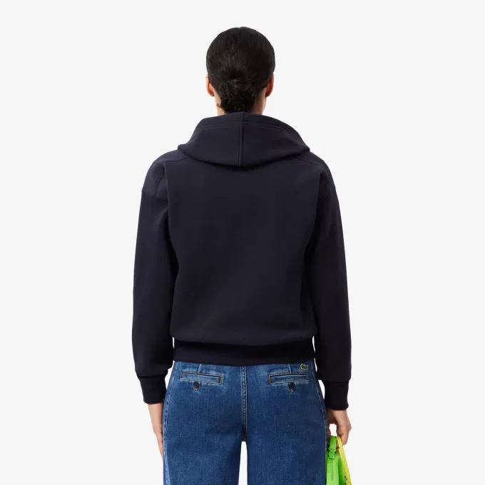 Zip-Up Piqué Hoodie