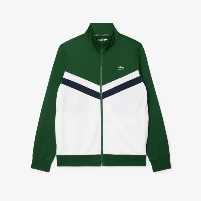 Zip-Up Print Tennis Sweatshirt